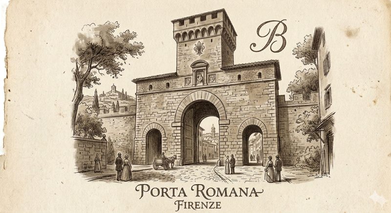 Casa Romana 121 B — piano terreno con corte privata in Oltrarno